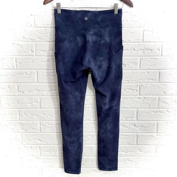 Lululemon Invigorate High-Rise Tight 25" Diamond Dye Shade Naval Blue Size 6 - Picture 2 of 6